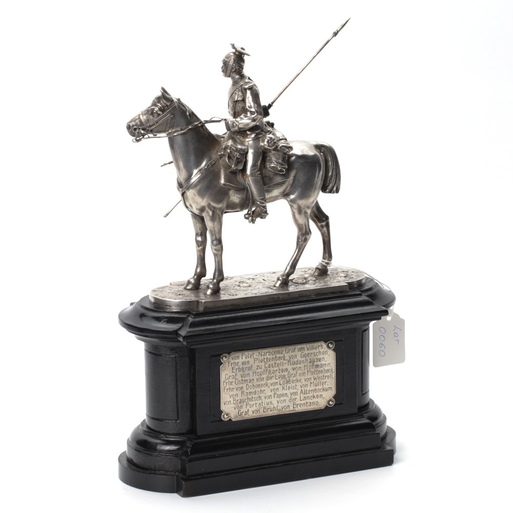 Germany silver cask Cavalryman. — image 2