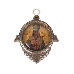 Russian panagia of Saint Iosaf of Belgorod. 19th — image 1