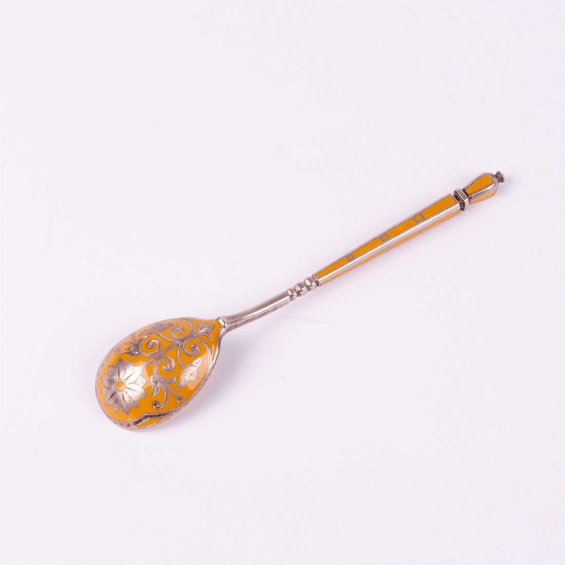 Russian silver spoon.Workshop of Grachev, makers mark — image 1
