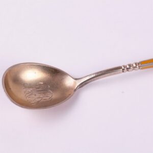 Russian silver spoon.Workshop of Grachev, makers mark — image 3