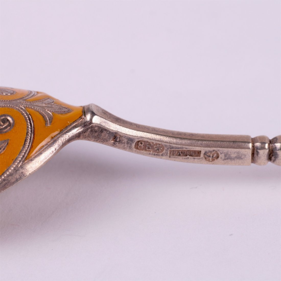 Russian silver spoon.Workshop of Grachev, makers mark — image 5