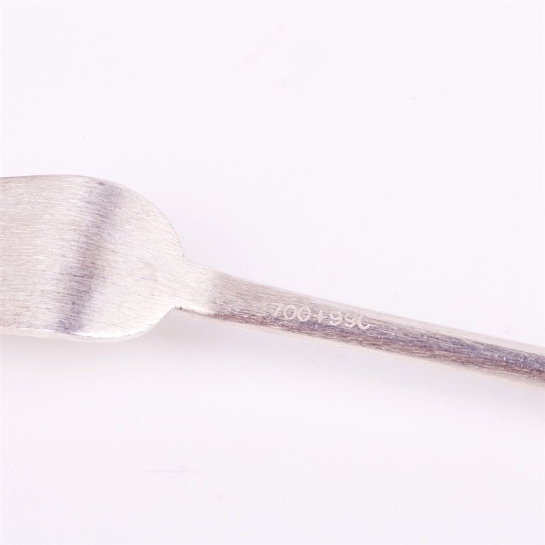 Set of 6 forks and 5 spoons with enamel. — image 4