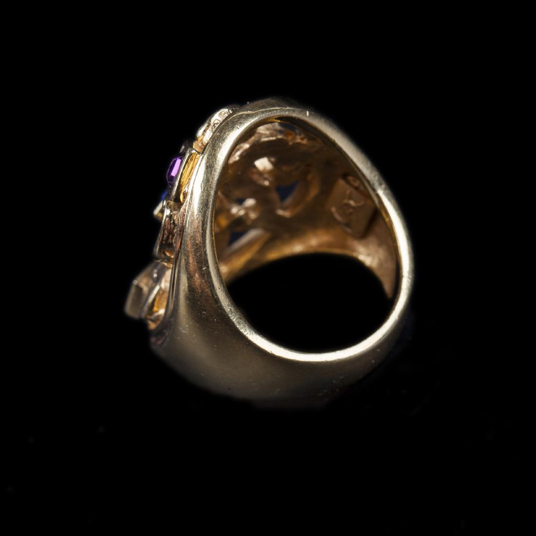 Vintage 1980s jeweled cocktail ring by Yves Saint — image 2