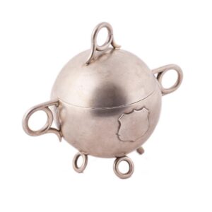 Faberge silver caviar bowl in Art Nouveau style — image 1