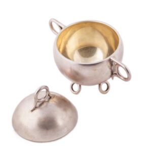 Faberge silver caviar bowl in Art Nouveau style — image 2