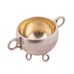 Faberge silver caviar bowl in Art Nouveau style — image 3