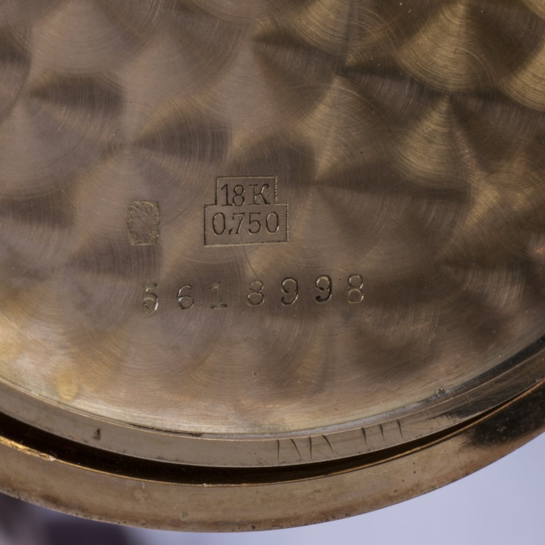 Gold open-face pocket watch "Omega" with a gold chain — image 7