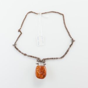 Natural Baltic Amber stone pendant. — image 2