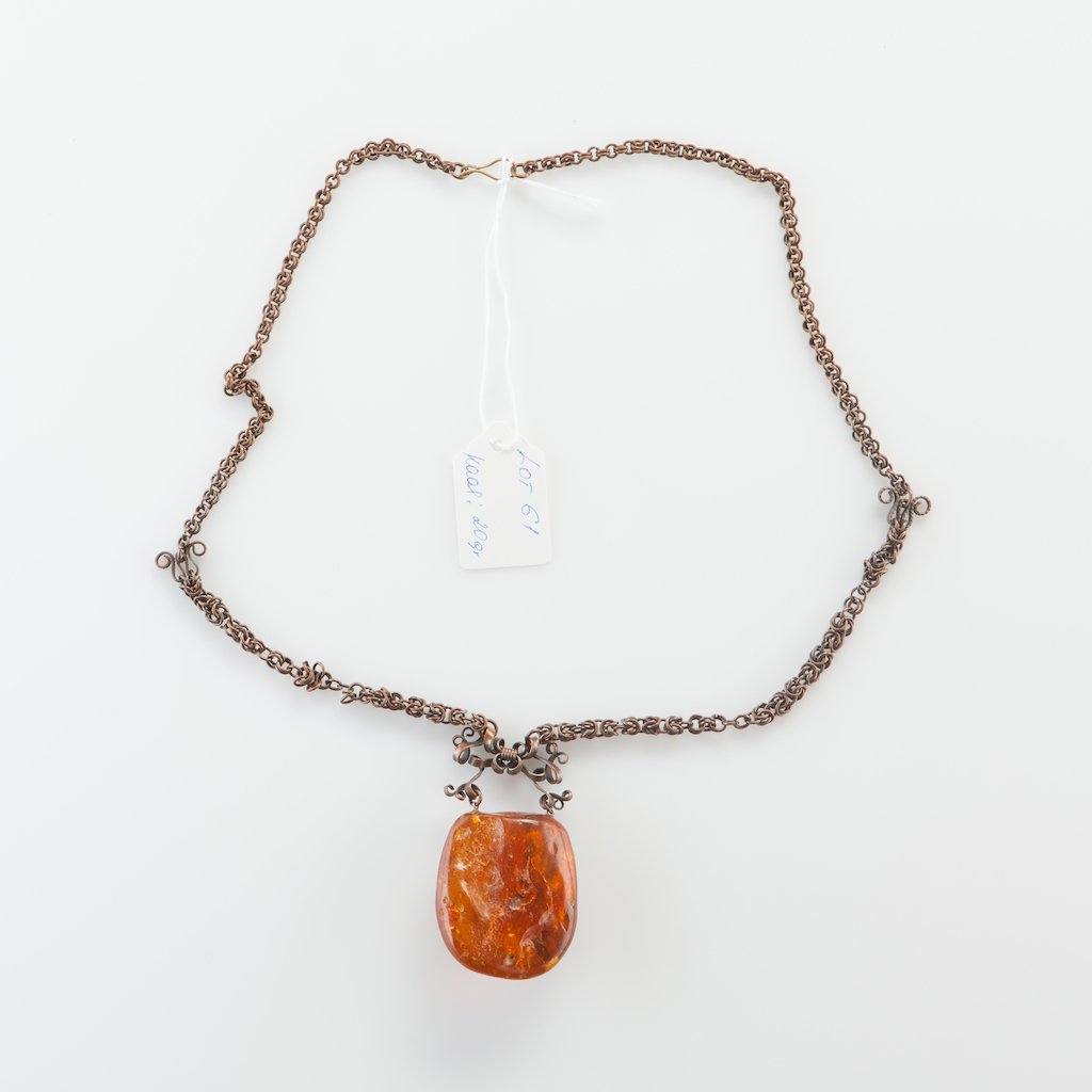 Natural Baltic Amber stone pendant. — image 2