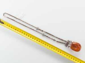 Natural Baltic Amber stone pendant. — image 3
