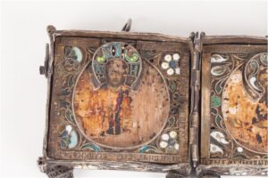 Rare Russian diptych icon gift to Peter the Great. 1706 — image 7