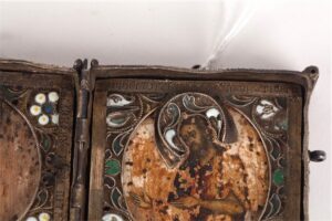 Rare Russian diptych icon gift to Peter the Great. 1706 — image 9
