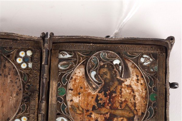 Rare Russian diptych icon gift to Peter the Great. 1706 — image 9