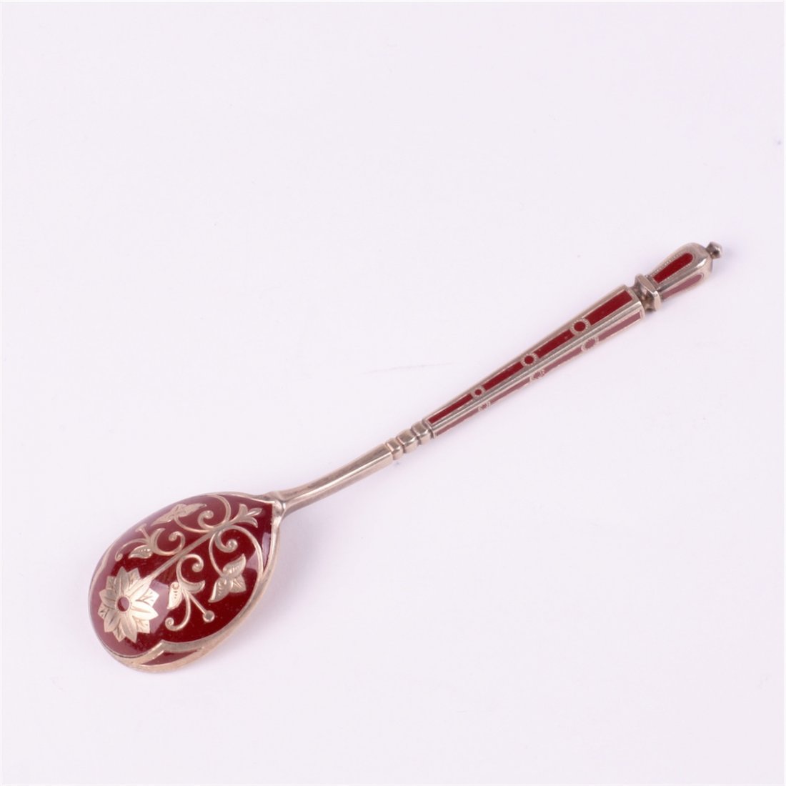 Russian silver spoon.Workshop of Grachev, makers mark — image 1