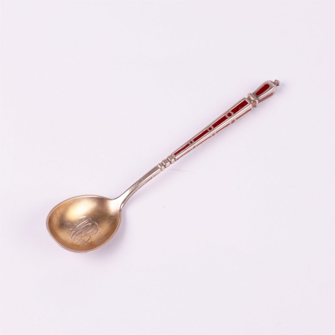 Russian silver spoon.Workshop of Grachev, makers mark — image 2