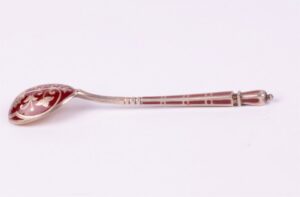 Russian silver spoon.Workshop of Grachev, makers mark — image 4