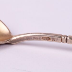 Russian silver spoon.Workshop of Grachev, makers mark — image 5