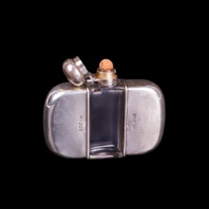 Silver and glass travel flask-transformer with two — image 2