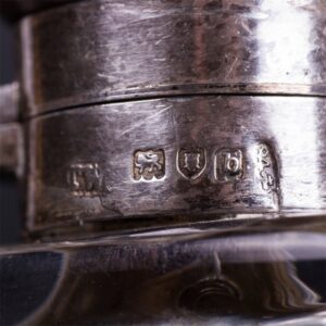 Silver and glass travel flask-transformer with two — image 7