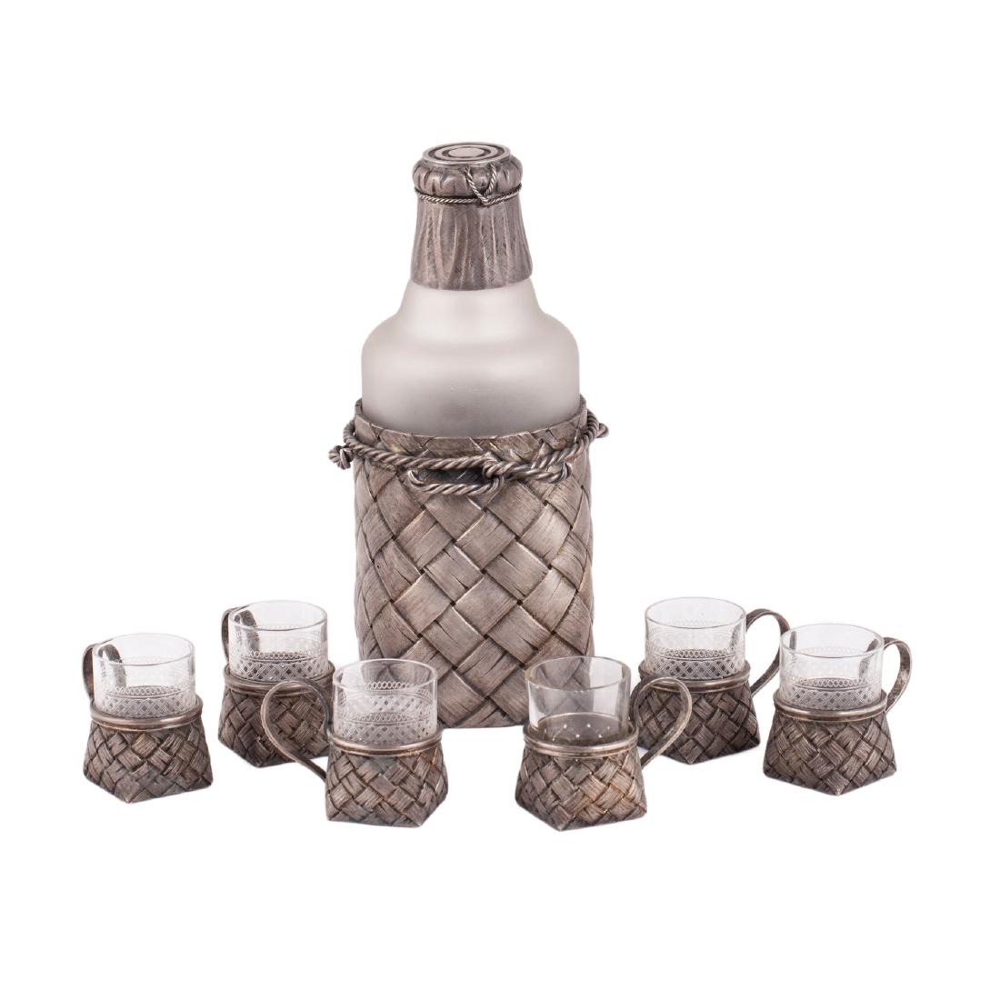 Trompe l'oeil vodka set in a box by N.Feofilov — image 2