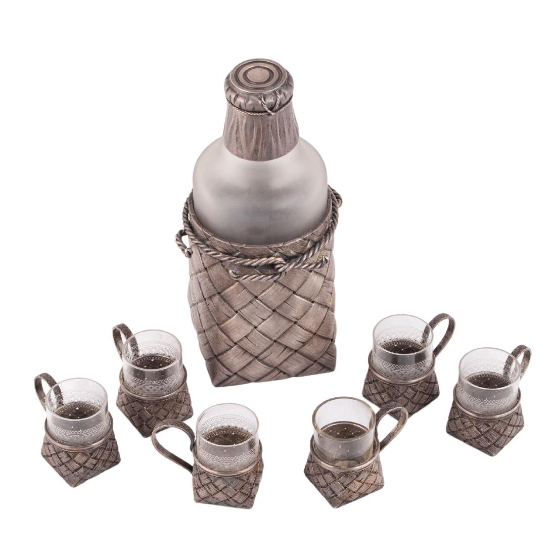 Trompe l'oeil vodka set in a box by N.Feofilov — image 3
