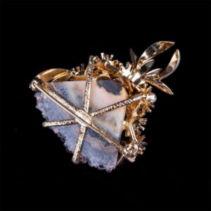 Vintage 1966 Christian Dior natural quartz and pearl — image 2