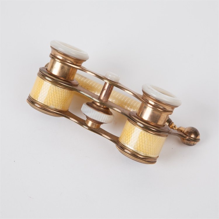 Enamel Guilloche opera glasses. 19th century. — image 2