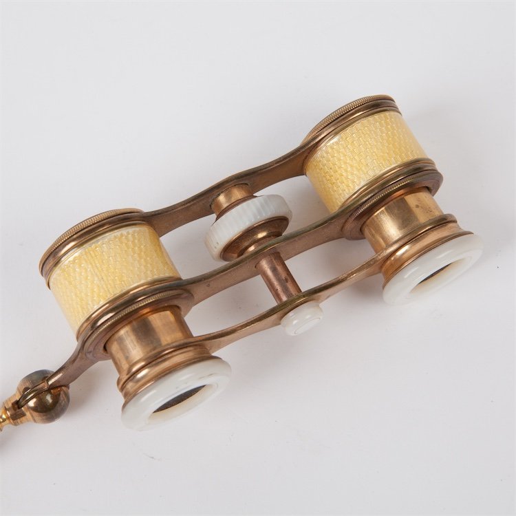 Enamel Guilloche opera glasses. 19th century. — image 5