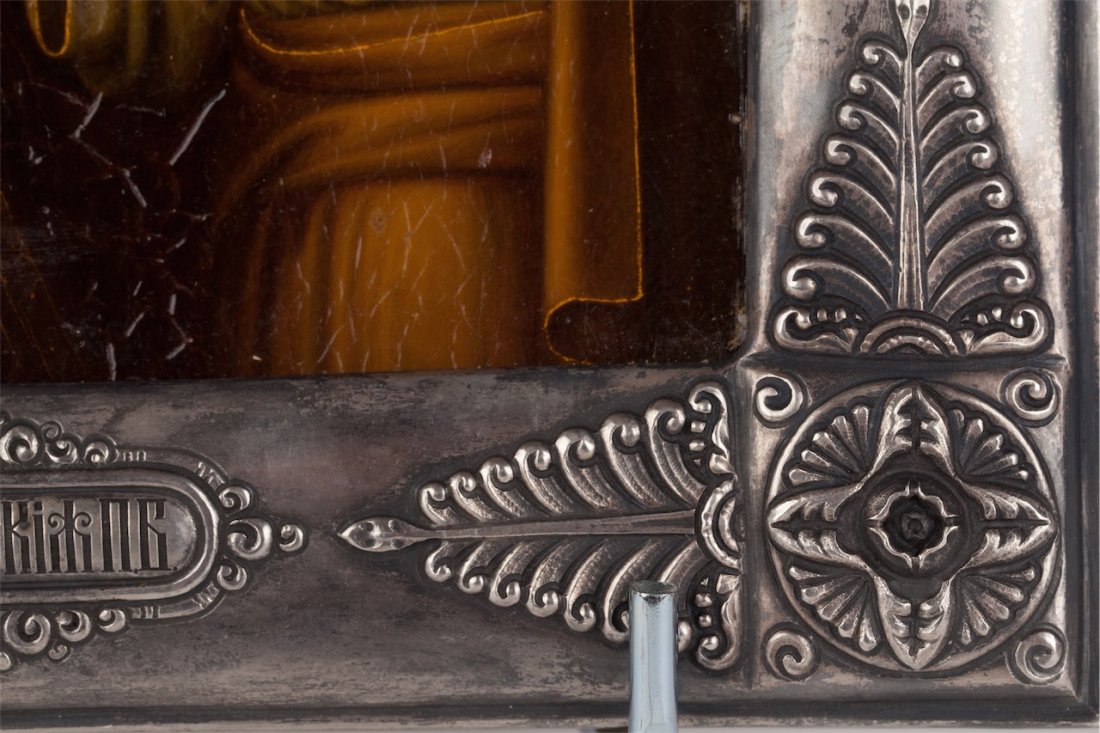 Russian icon of Mother of God of Kazan in art nouveau — image 5