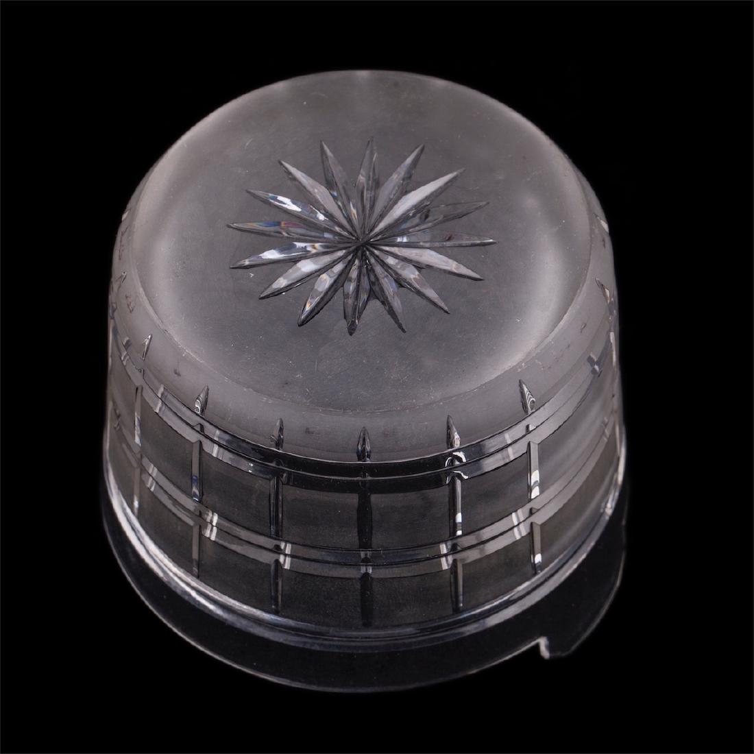 Russian silver and cut-glass caviar bowl — image 3