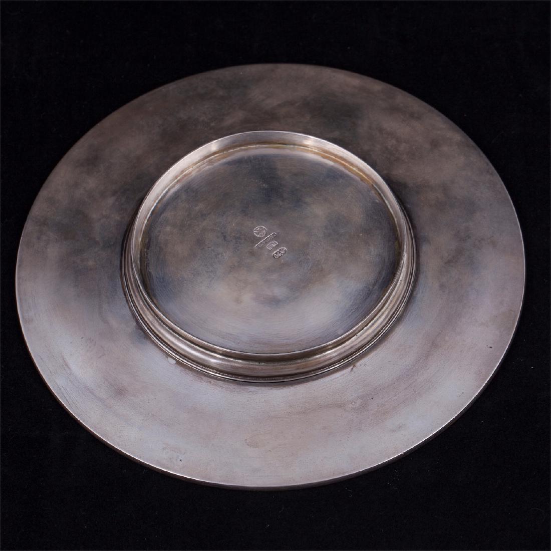 Russian silver and cut-glass caviar bowl — image 4