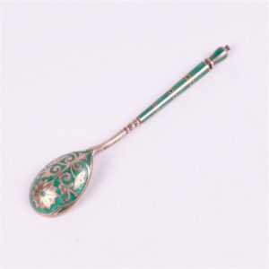 Russian silver spoon.Workshop of Grachev, makers mark — image 1