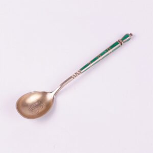 Russian silver spoon.Workshop of Grachev, makers mark — image 2