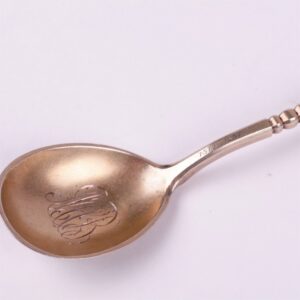 Russian silver spoon.Workshop of Grachev, makers mark — image 3