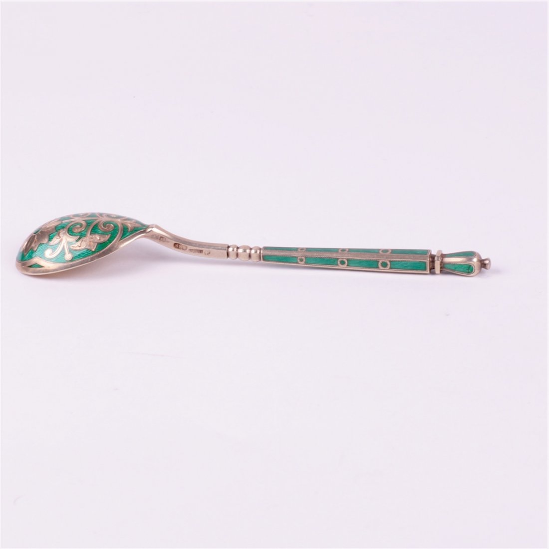 Russian silver spoon.Workshop of Grachev, makers mark — image 4