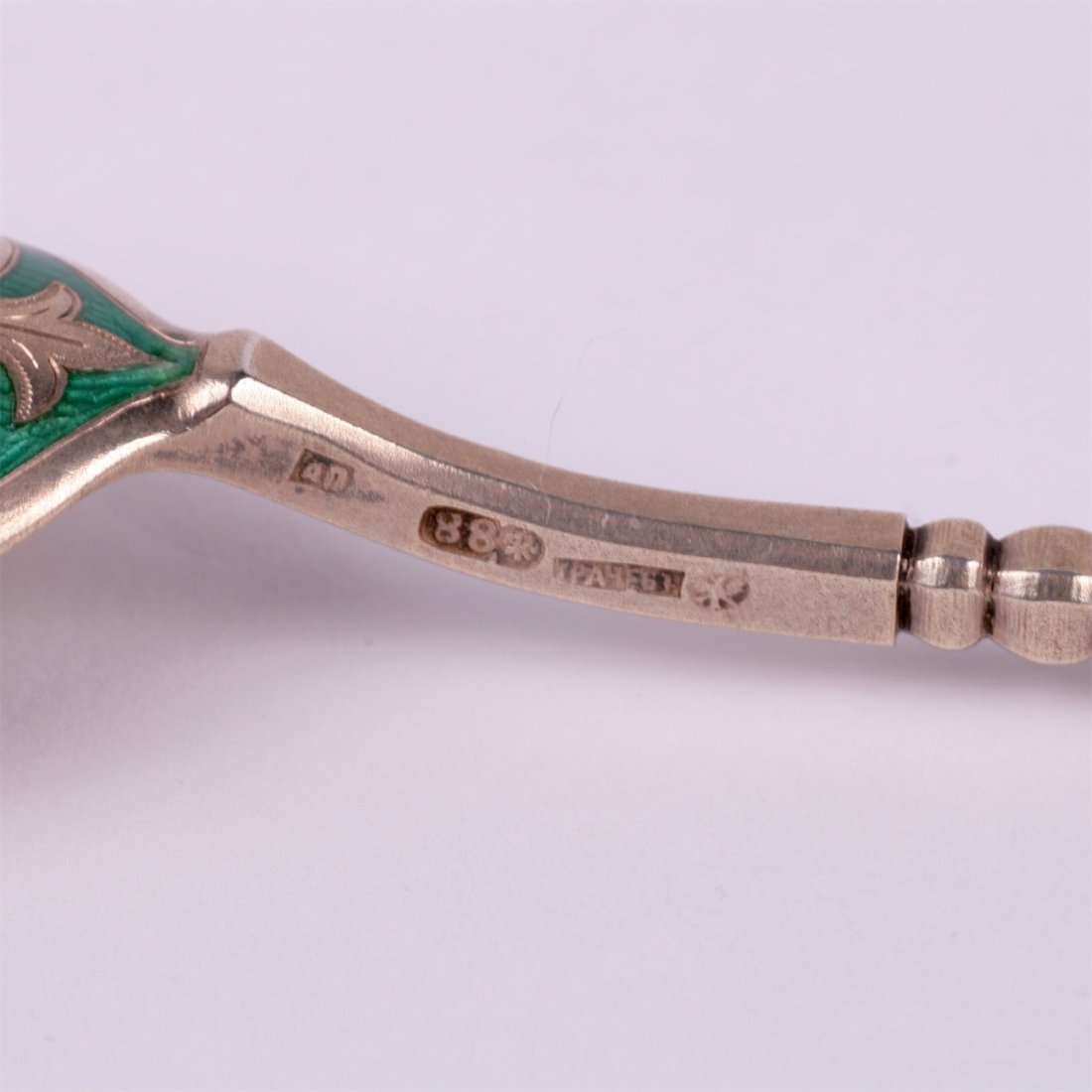 Russian silver spoon.Workshop of Grachev, makers mark — image 5