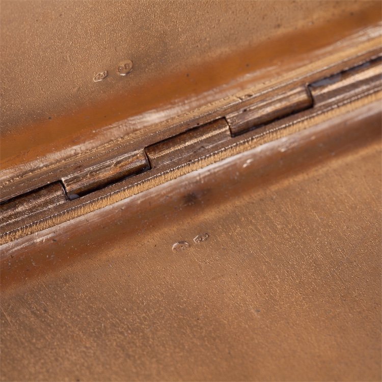 Silver cigarette case with enamel. — image 5