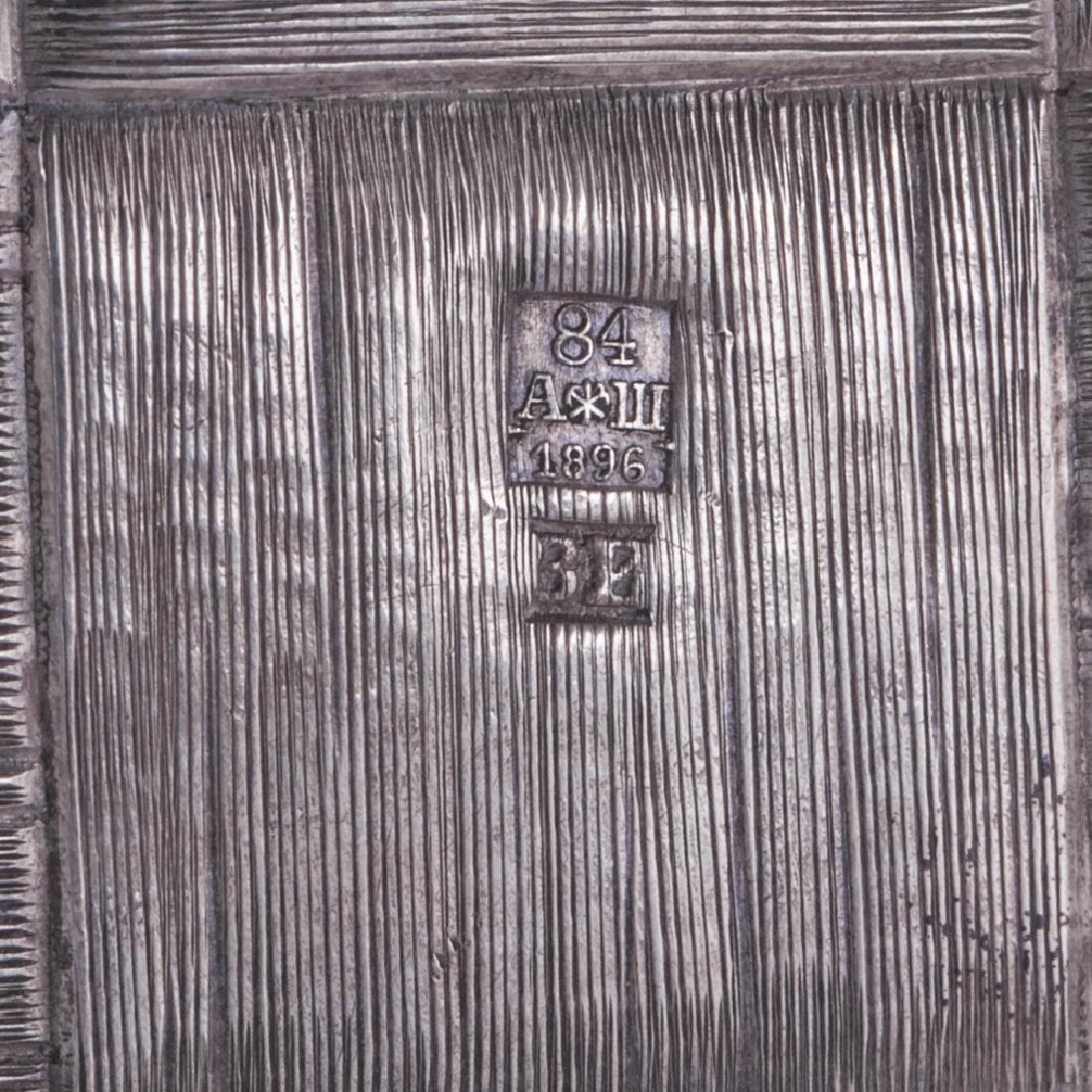 Unusual silver Trompe l'oeil vodka set — image 10