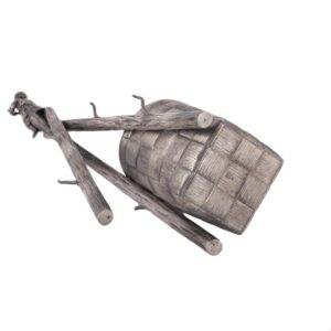 Unusual silver Trompe l'oeil vodka set — image 9