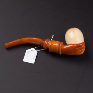 Antique amber smoking pipe. — image 4