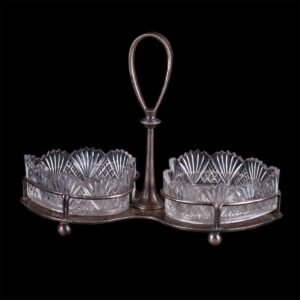 Faberge silver and cut-glass appetizer vase — image 2