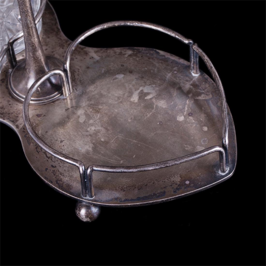 Faberge silver and cut-glass appetizer vase — image 7