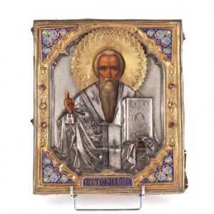 Rare Russian icon of Saint Stepahan of Perm. Moscow, — image 1