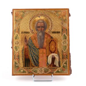 Rare Russian icon of Saint Stepahan of Perm. Moscow, — image 10