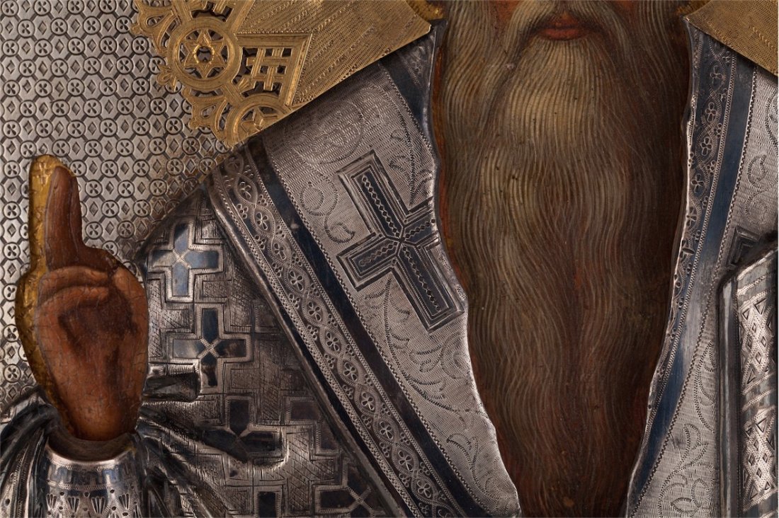 Rare Russian icon of Saint Stepahan of Perm. Moscow, — image 3