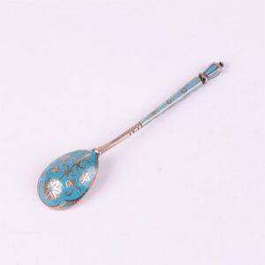 Russian silver spoon.Workshop of Grachev, makers mark — image 1
