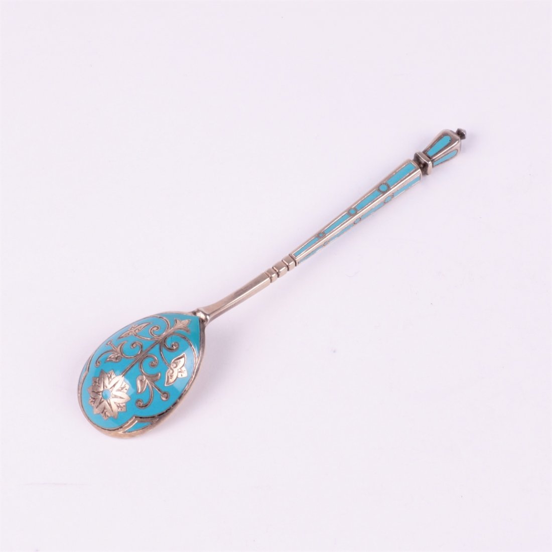 Russian silver spoon.Workshop of Grachev, makers mark — image 1