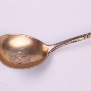 Russian silver spoon.Workshop of Grachev, makers mark — image 3