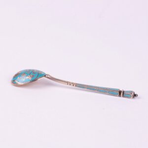 Russian silver spoon.Workshop of Grachev, makers mark — image 4
