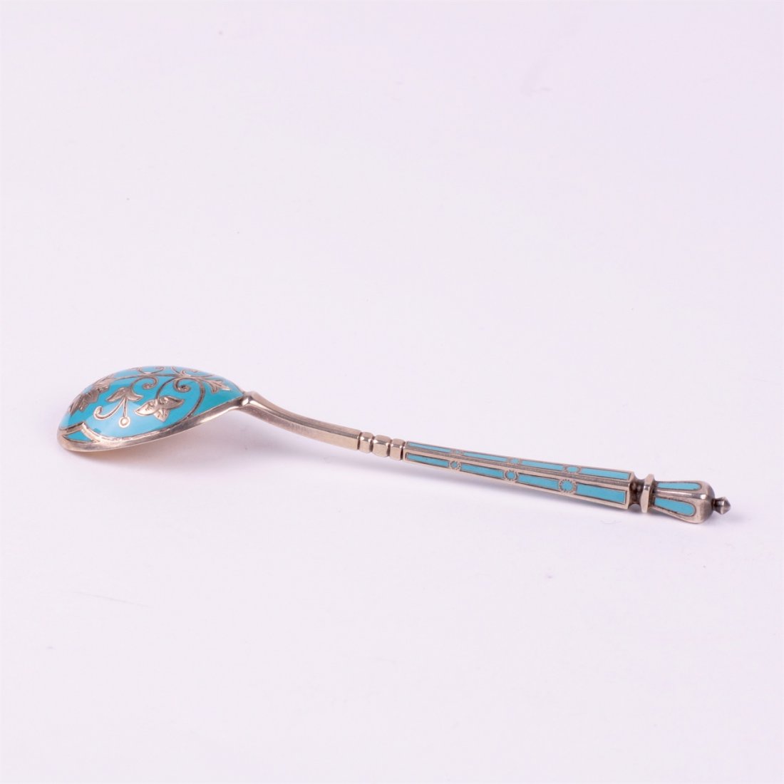 Russian silver spoon.Workshop of Grachev, makers mark — image 4